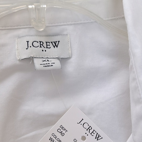 J.CREW Sleeveless button down NWT size XL white cotton & elastane - Picture 4 of 5
